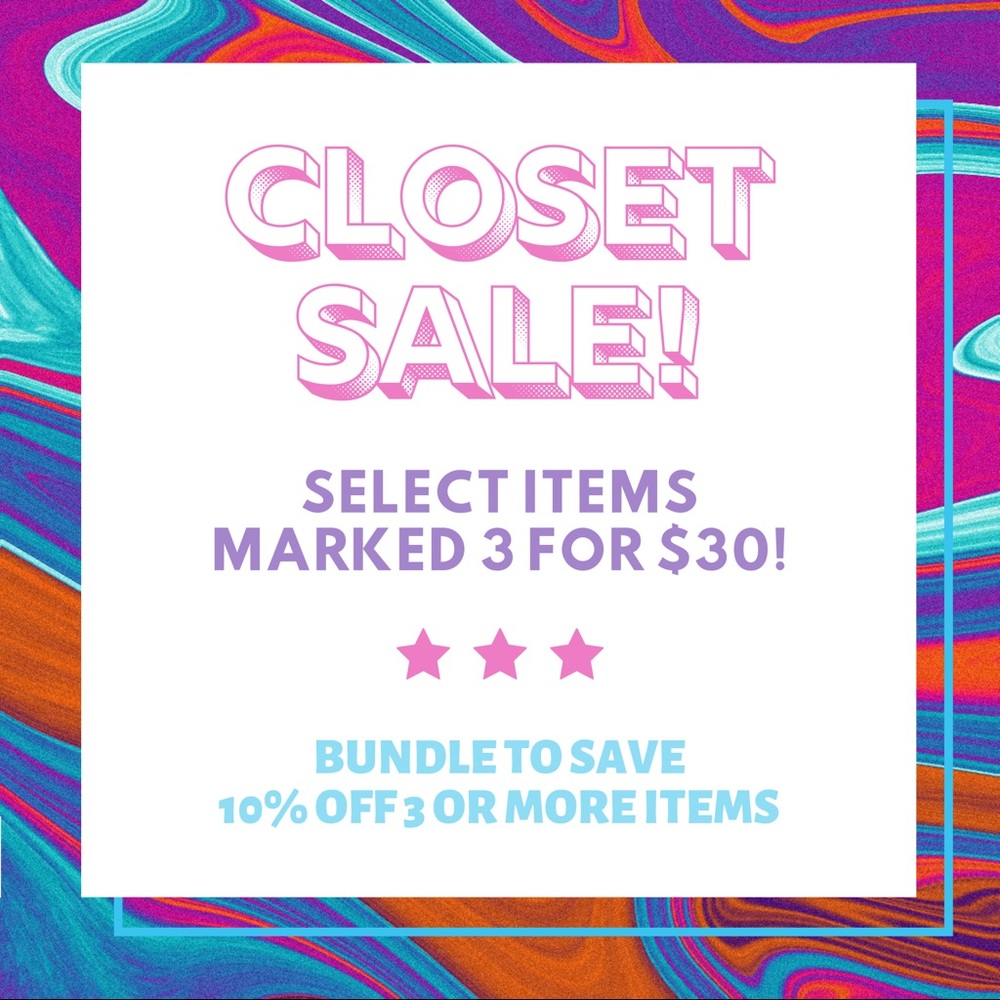 Closet Sale